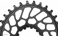 absoluteBlack koronka OVAL Sram Direct Mount BB30 SUPER BOOST offset 0mm czarna 30T