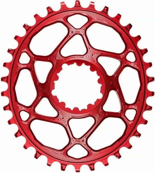 absoluteBlack koronka OVAL SRAM DM BOOST148 offset 3mm czerwona 28T