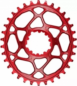 absoluteBlack koronka OVAL SRAM DM BOOST148 offset 3mm czerwona 28T