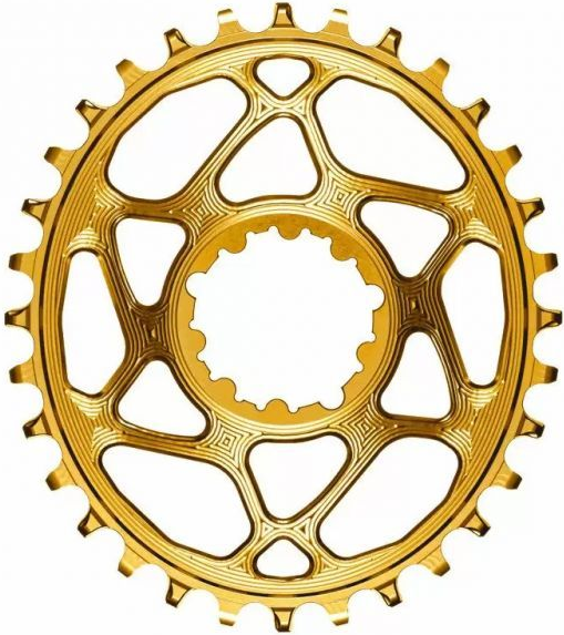 absoluteBlack koronka OVAL SRAM DM BOOST148 offset 3mm złota 28T