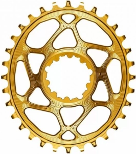 absoluteBlack koronka OVAL SRAM DM BOOST148 offset 3mm złota 28T