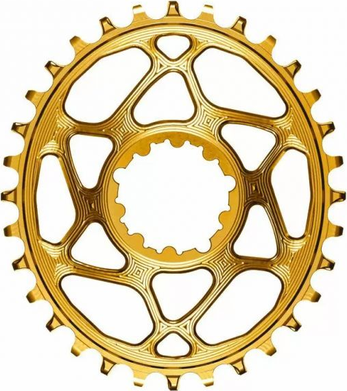 absoluteBlack koronka OVAL Sram DM offset 6mm złota 26T