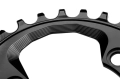 absoluteBlack OVAL ROTOR 76BCD czarna 30T