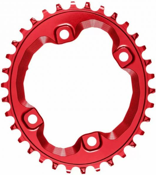 absoluteBlack koronka OVAL SHIMANO M8000/M7000 czerwona 30T