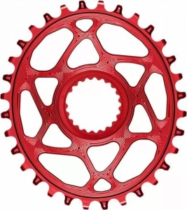 absoluteBlack koronka OVAL SHIMANO M9100/M8100/M7100 czerwona 28T