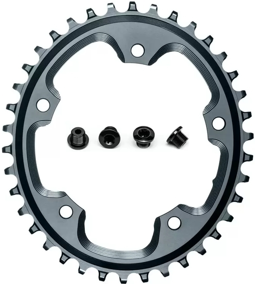 absoluteBlack koronka OVAL CX R9100/R8000/R9000/R6800 110mm szara 38T