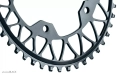 absoluteBlack koronka Oval Gravel 1X 110mm/5 1.5mm offset szara 44T