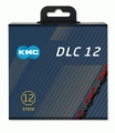 KMC łańcuch DLC12 126ogniw czarno-czerwony