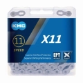 KMC łańcuch X11 EPT 118ogniw srebrny