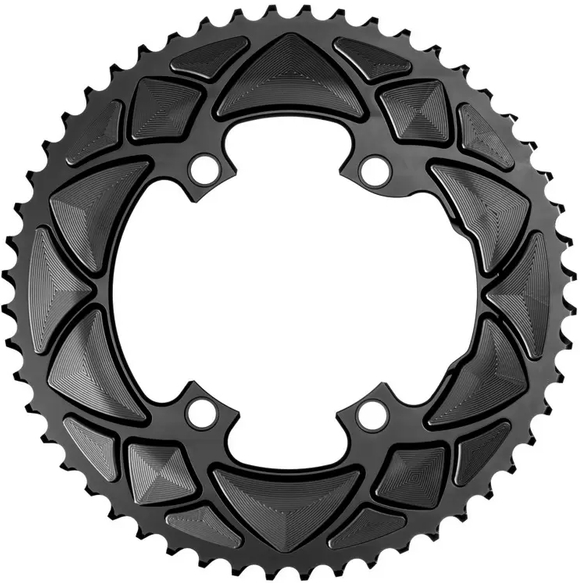 absoluteBlack koronka okrągła Shimano R9100/R8000/R7000 110BCD napęd 2X szara 50T