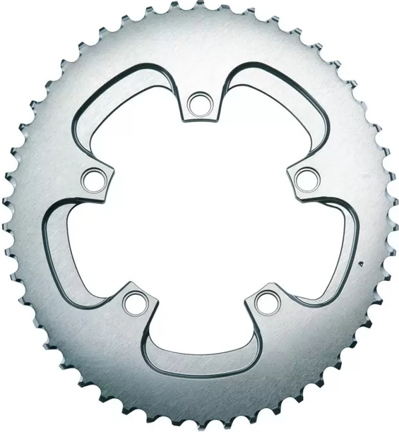absoluteBlack koronka OVAL 110/4BCD Silver Series napęd 2X szara 34T