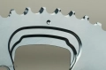 absoluteBlack koronka OVAL 110/4BCD Silver Series napęd 2X szara 34T