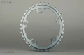 absoluteBlack koronka OVAL 110/4BCD Silver Series napęd 2X szara 34T