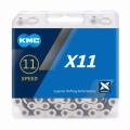 KMC łańcuch X11 118ogniw czarno-srebrny