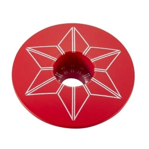 Supacaz kapsel/korek steru 1 1/8" czerwony