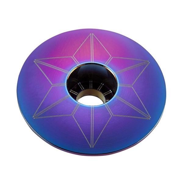 Supacaz kapsel/korek steru 1 1/8" tęczowy