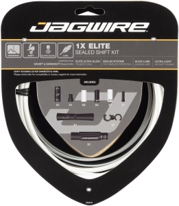 Jagwire zestaw przerzutkowy Elite Sealed 1X biały