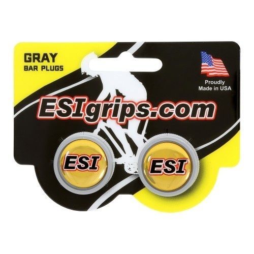 Esi Grips korki kierownicy Bar Plugs szare