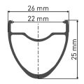 DT Swiss obręcz RR 481 DB 27.5" 28H