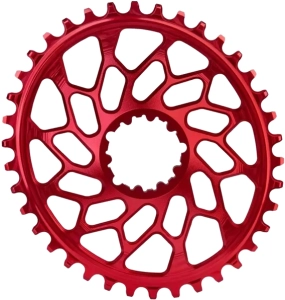 absoluteBlack koronka OVAL SRAM CX Direct Mount BB30 czerwona 38T