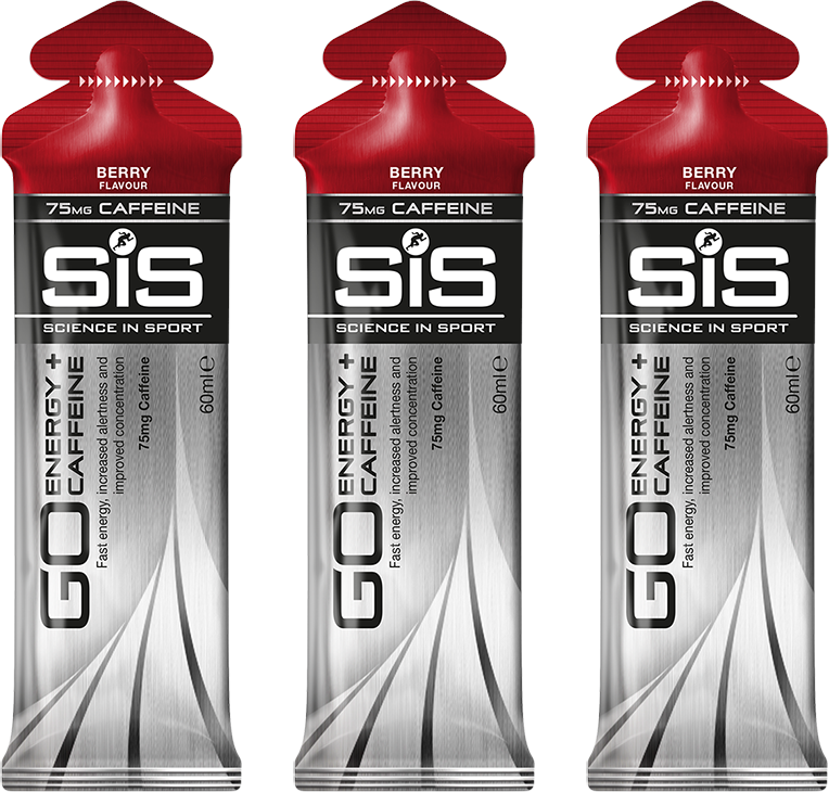 SiS żel Go Energy + CAFFEINE Gel 60ml borówka 3szt