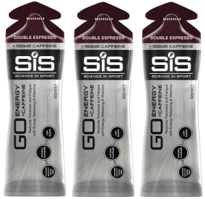 SiS żel Go Energy + CAFFEINE Gel 60ml Double Espresso 3szt
