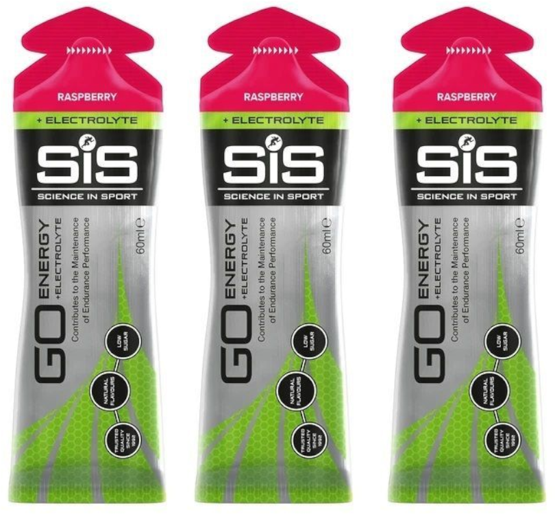 SiS żel Go Energy + ELECTROLYTE Gel 60ml malina 3szt