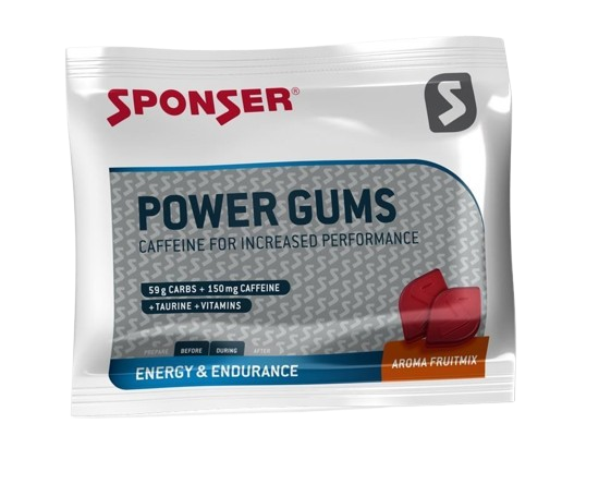 Sponser gumy energetyczne Power Gums mix owoców paczka 75g