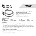 Wolf Tooth Components obejma sztycy 28.6mm czarna