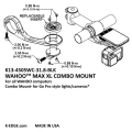 K-Edge uchwyt do Wahoo Max XL Combo Mount 31.8mm czarny