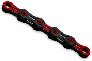 KMC łańcuch DLC10 116ogniw czarno-czerwony