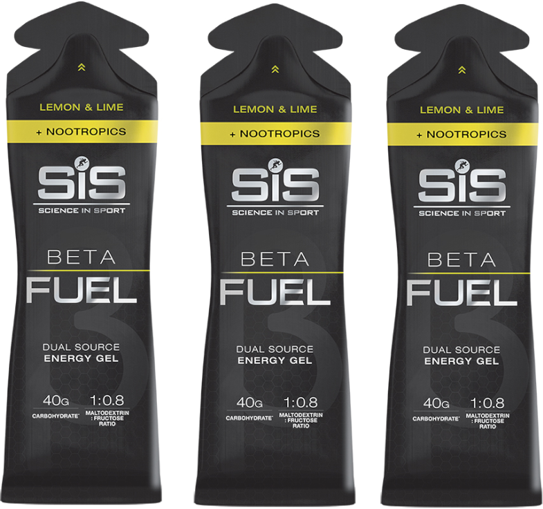 SiS żel Beta Fuel + Nootropics 60ml cytryna limonka 3szt