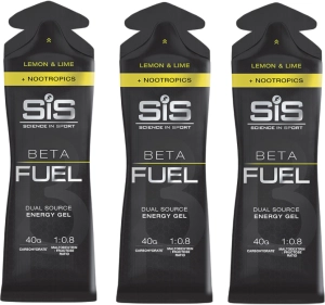 SiS żel Beta Fuel + Nootropics 60ml cytryna limonka 3szt