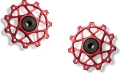 Garbaruk kółka tylnej przerzutki Shimano 11T+11T czerwone