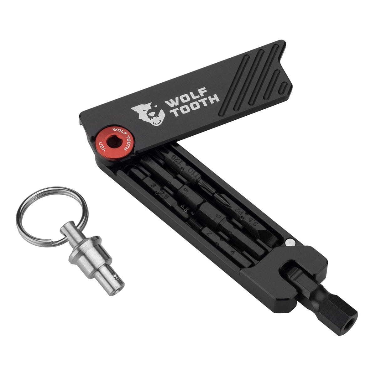 Wolf Tooth Components narzędzie 6-BIT Hex Wrench czerwone