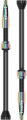 Lezyne wentyle Tubeless 80mm tęczowe