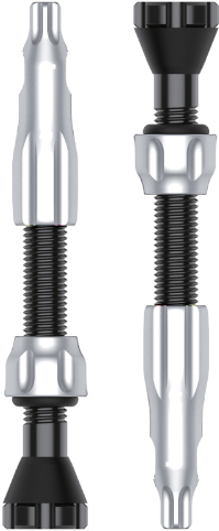 Lezyne wentyle Tubeless 44mm srebrne