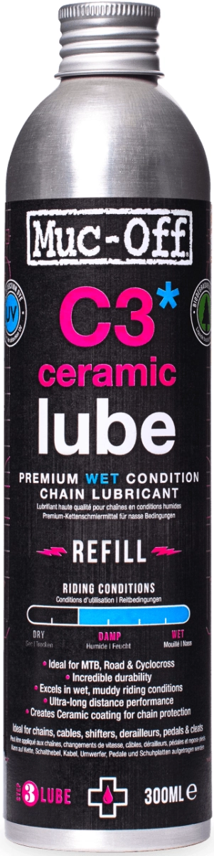 Muc-Off olej do łańcucha C3 Wet Ceramic Lube 300ml