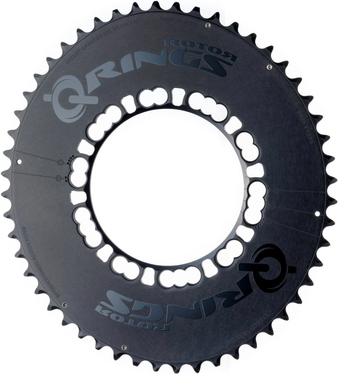 Rotor koronka Q-Ring Aero 5x110BCD zewnętrzna 52T czarna