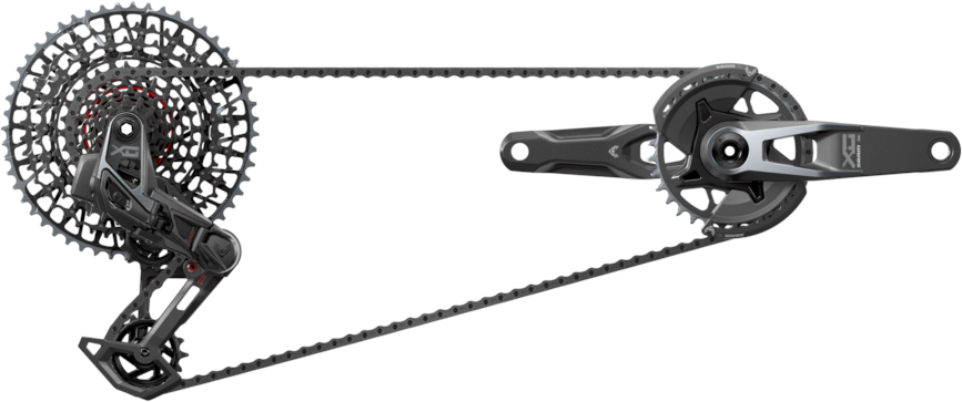Sram grupa X0 Eagle AXS Transmission E-MTB 1x12rz 165mm V2