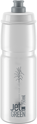 Elite bidon Jet Green 750ml przezroczysty