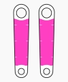 Muc-Off zestaw folii Crank Protection Kit Clear Glossy