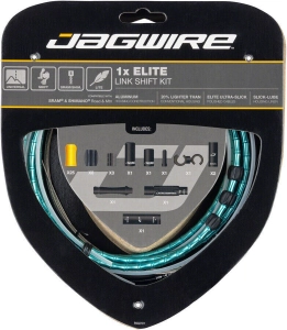 Jagwire zestaw przerzutkowy Road Elite Link 1x Shift celeste