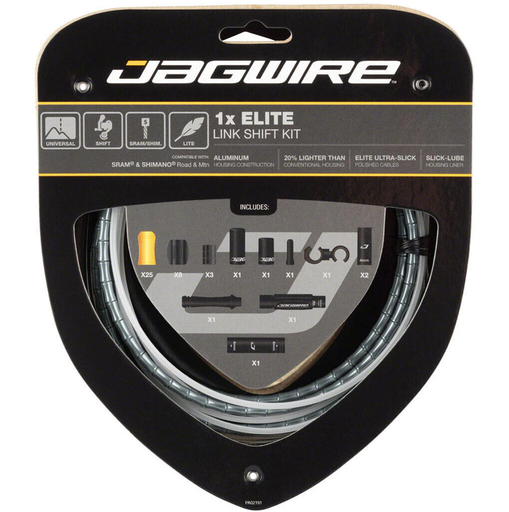 Jagwire zestaw przerzutkowy Road Elite Link 1x Shift szary