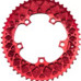 absoluteBlack koronka OVAL SRAM 110BCD napęd 2X czerwona 52T
