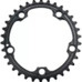 absoluteBlack koronka OVAL SRAM 110BCD napęd 2X szara 52T