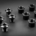 absoluteBlack śruby do zębatek MTB i Szosa 4x Short Bolts+ nuts