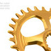 Garbaruk koronka okrągła Shimano XTR M9100/M8100/M7100/M6100 DM offset 32T złota