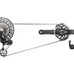 Sram grupa XX Eagle AXS Transmission E-MTB 1x12rz 170mm