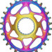 absoluteBlack koronka OVAL Shimano M9100/M8100/M7100 PVD rainbow 34T